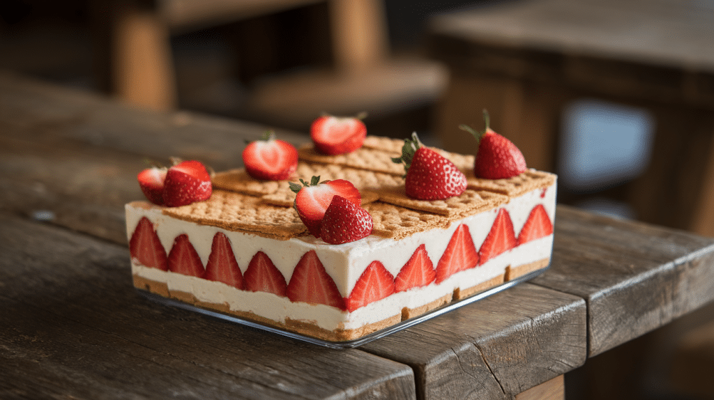 Strawberry Cheesecake Lasagna