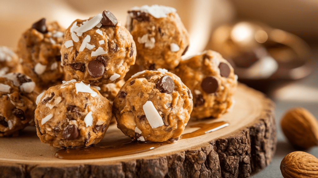 Maple Vanilla Almond Butter Energy Bites