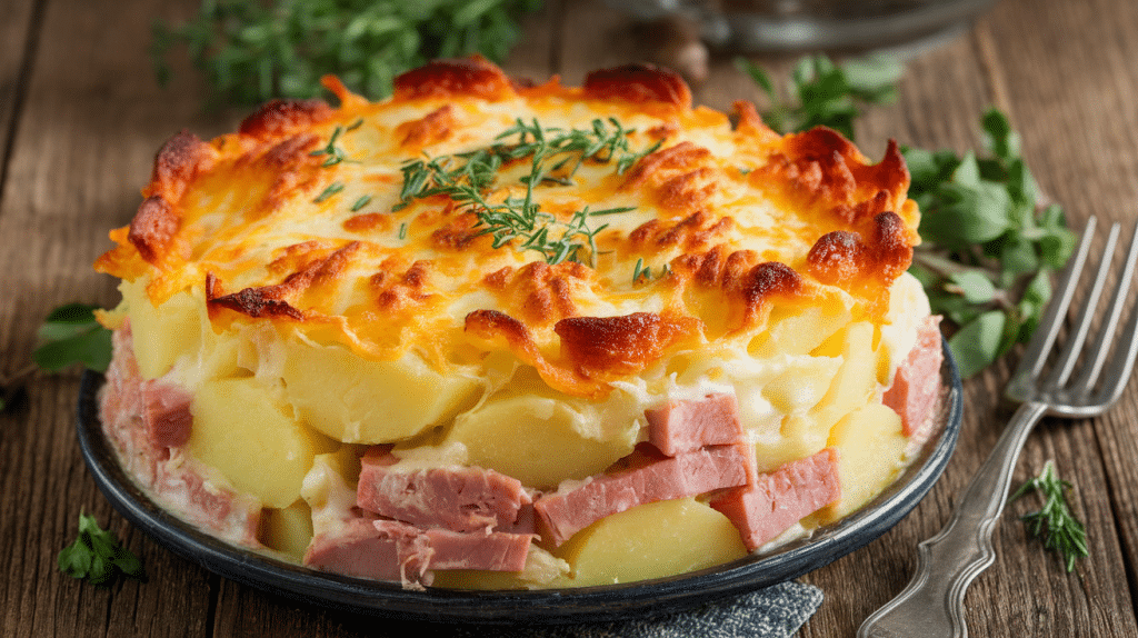 Scalloped Potatoes and Ham