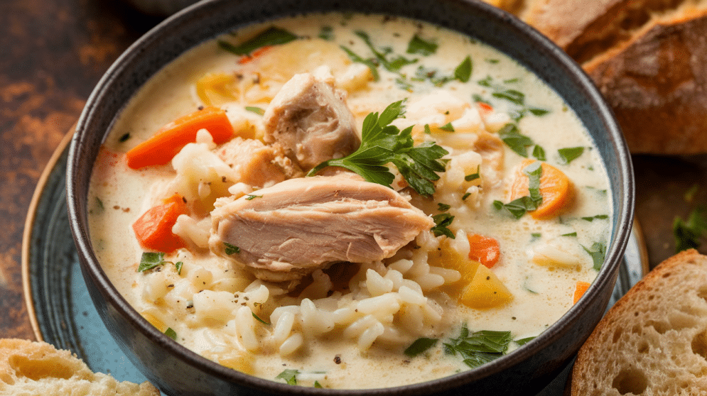 Creamy Chicken Rice Soup