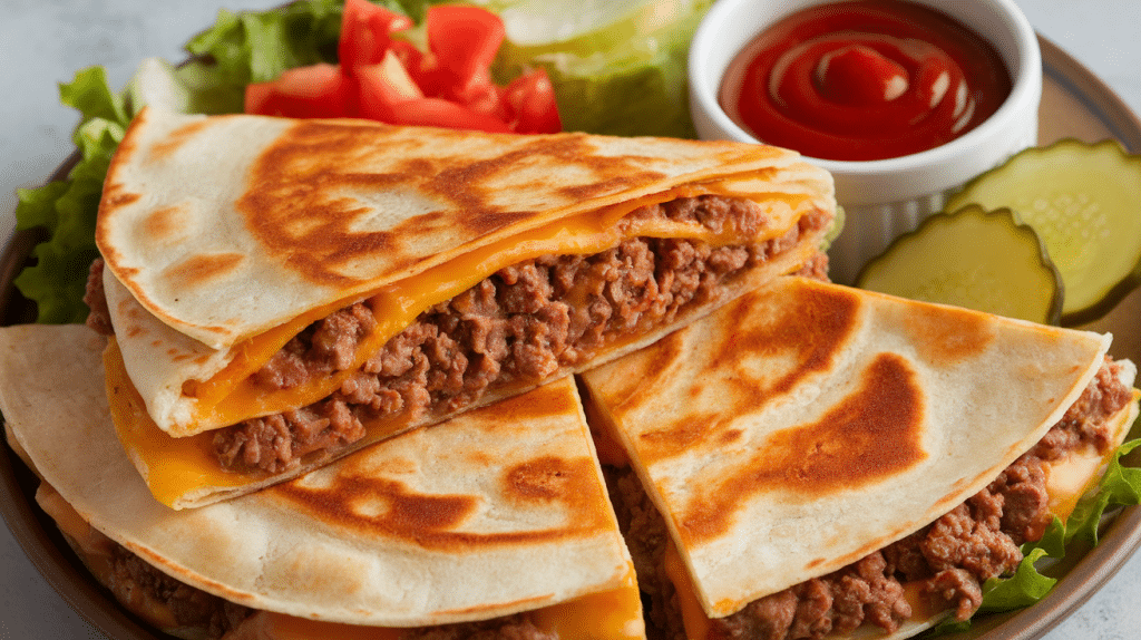 Cheeseburger Quesadillas