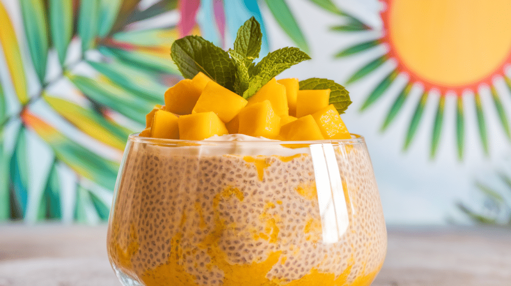 Mango Coconut Chia Pudding