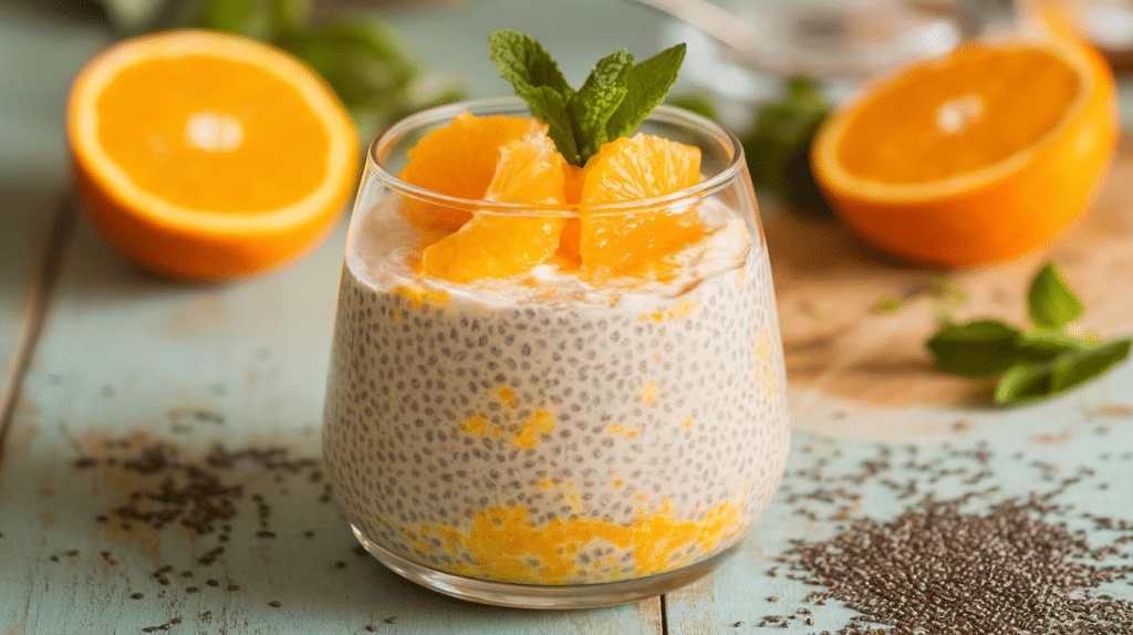 Orange Cardamom Chia Pudding