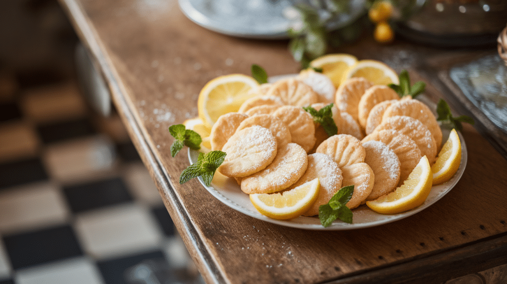 Lemon Shortbread Cookies