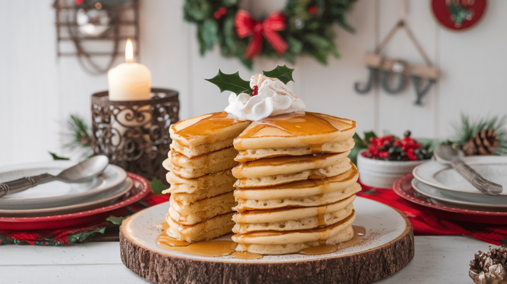 Eggnog Pancakes