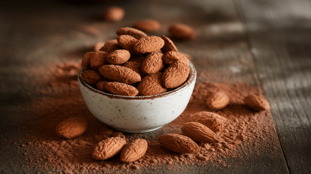 Cacao-Dusted Almonds