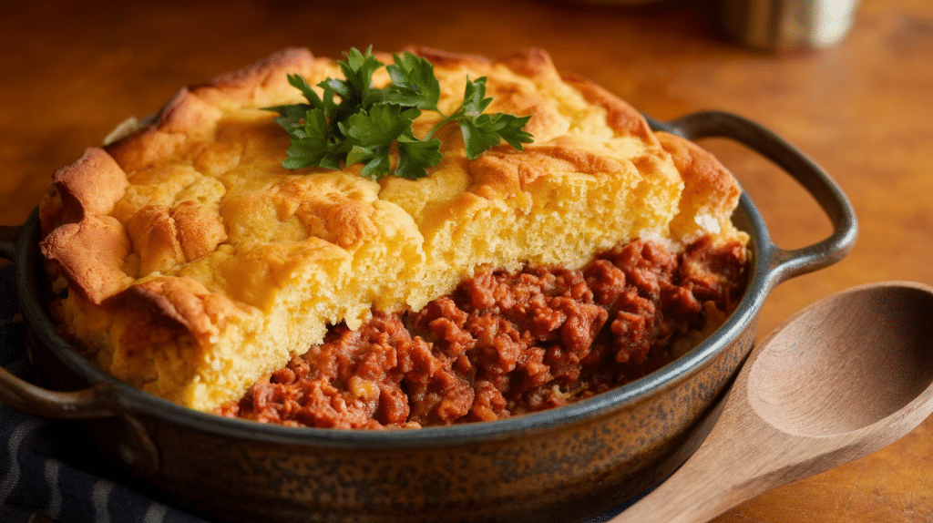 Sloppy Joe Cornbread Casserole