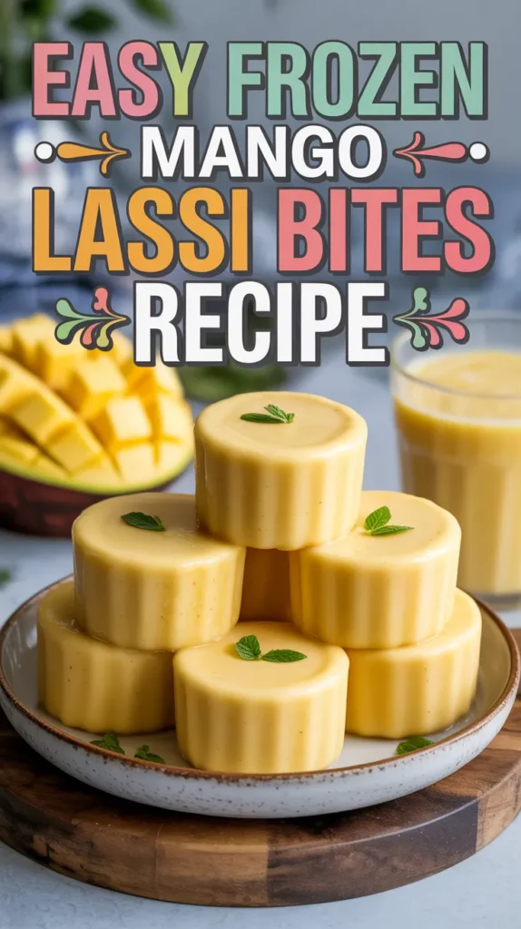Frozen Mango Lassi Bites