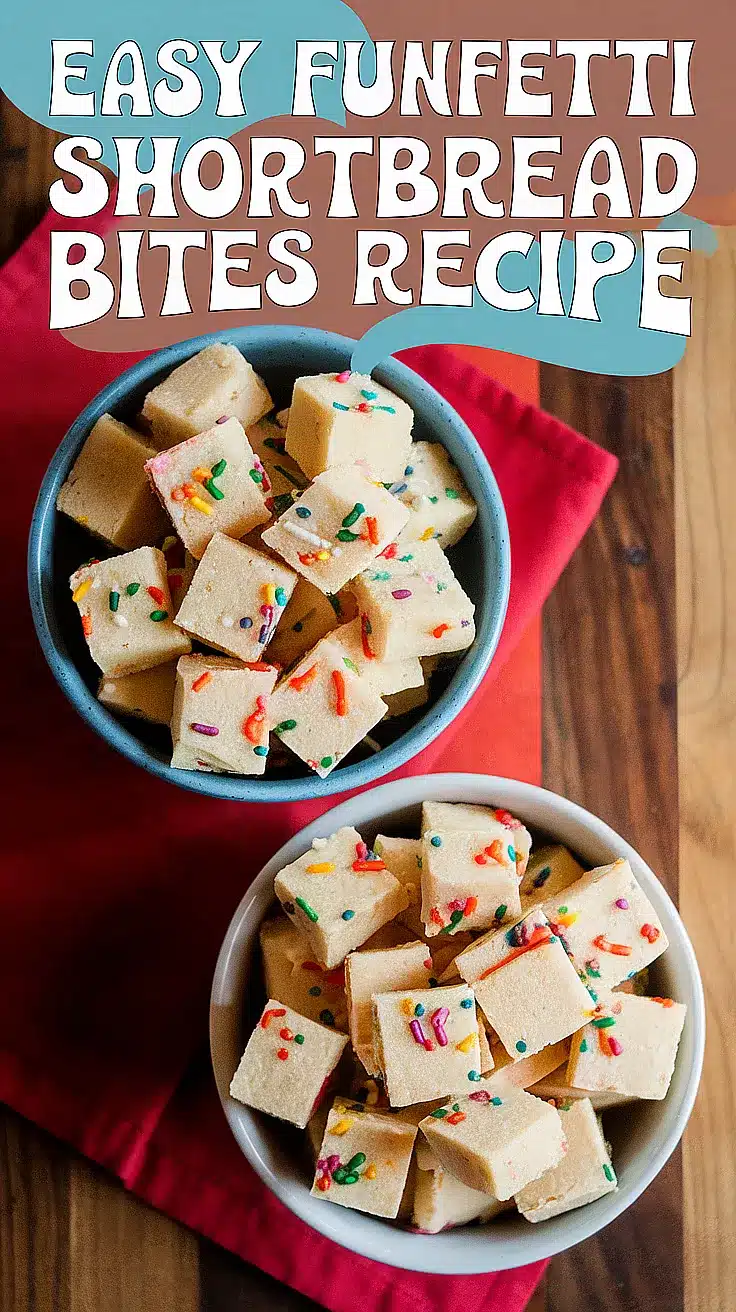 Funfetti Shortbread Bites