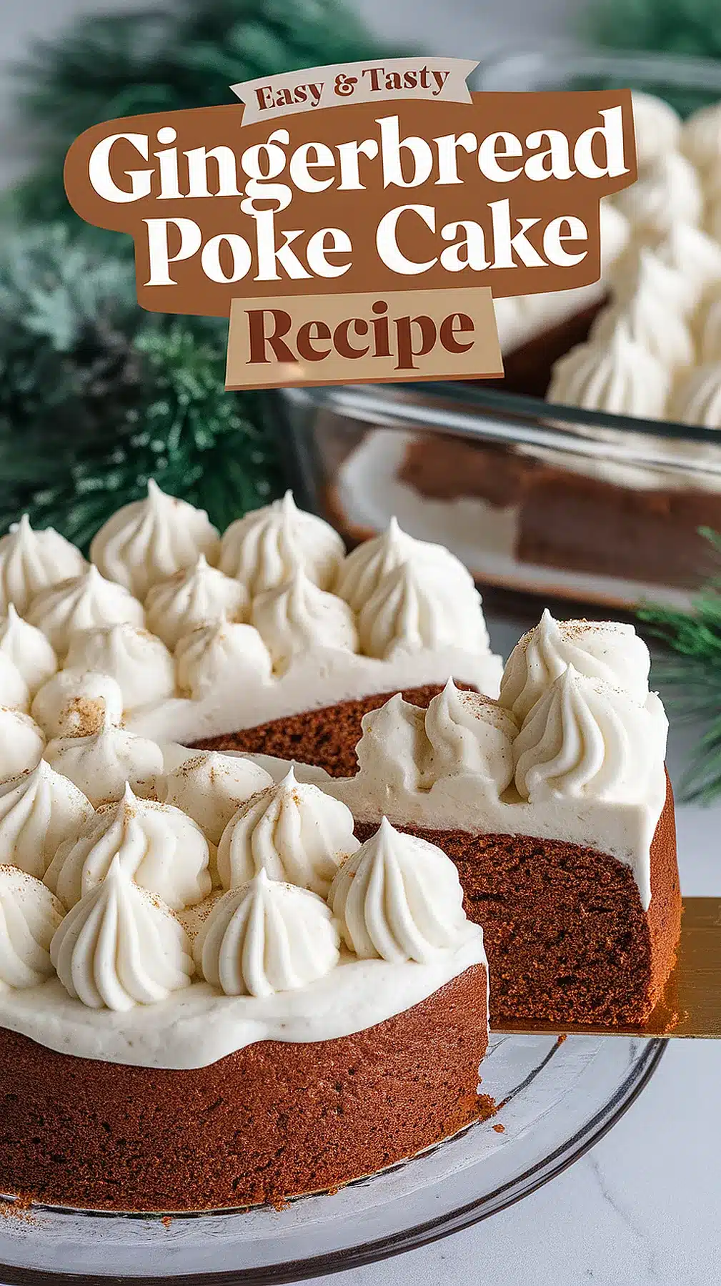 Gingerbread Poke Cake Recipe