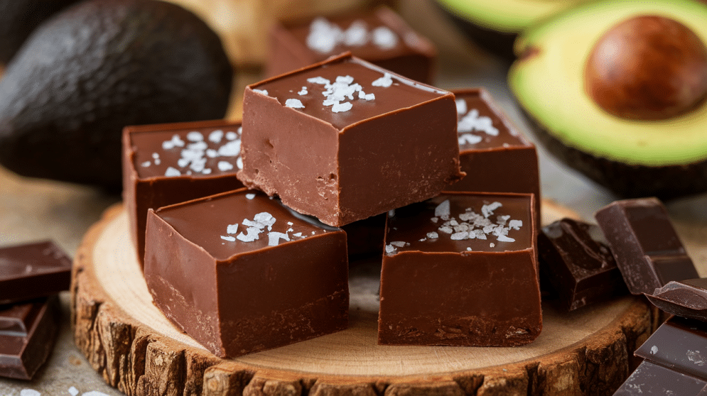 Dark Chocolate Avocado Fudge