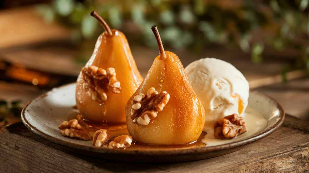 Baked Pears with Honey