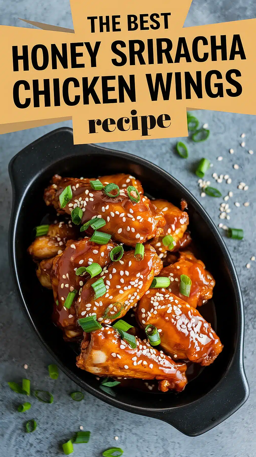 Honey Sriracha Chicken Wings