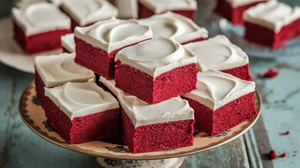 Red Velvet Bars with Cream Cheese Frosting Recipe