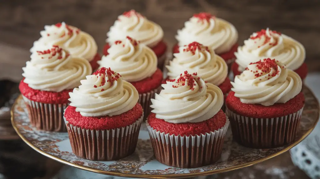 Red Velvet Cupcakes with Cream Cheese Frosting Recipe