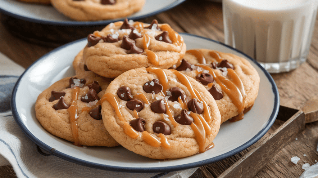 Salted Caramel Chocolate Chip Cookies