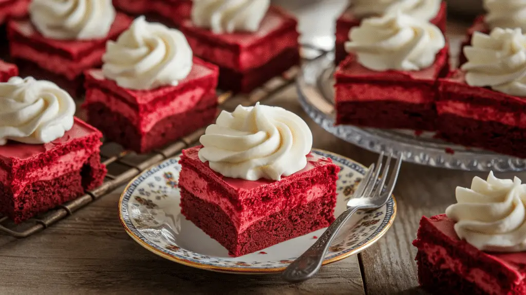 Red Velvet Brownies with Cream Cheese Frosting Recipe