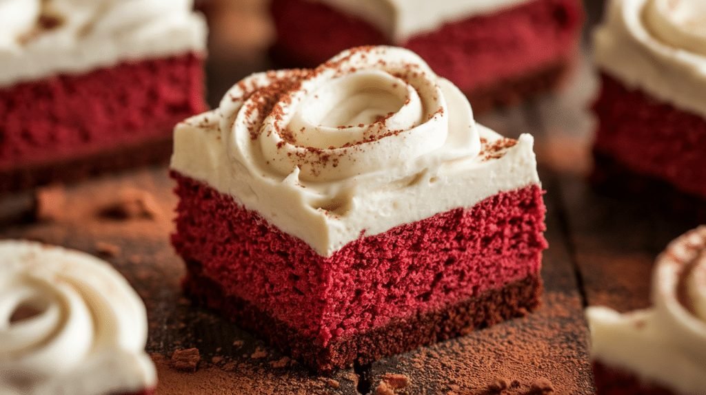 Red Velvet Bars with Cream Cheese Frosting