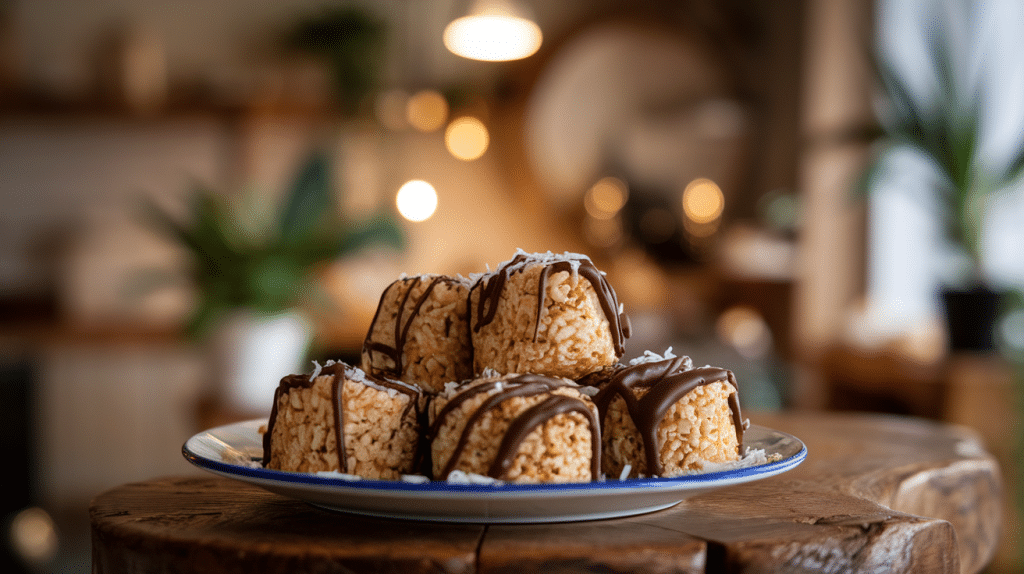 Chocolate Coconut Rice Cakes