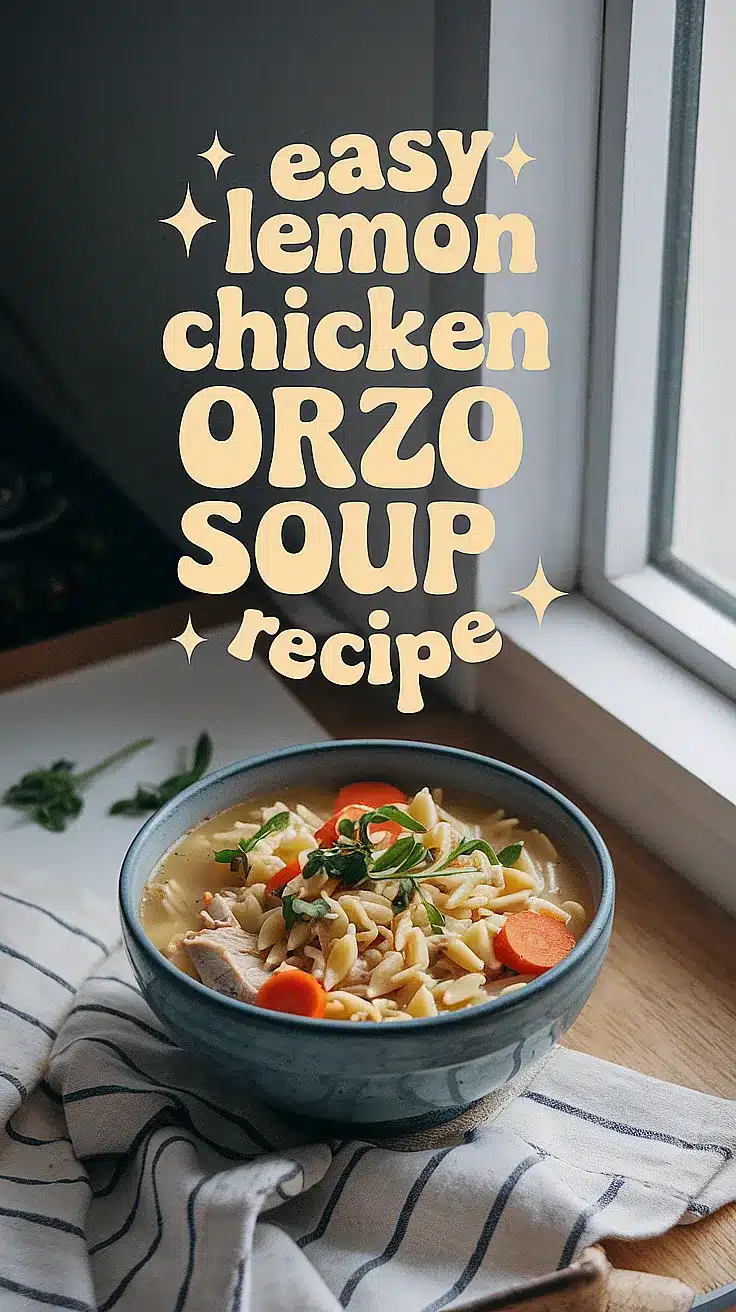 Lemon Chicken Orzo Soup