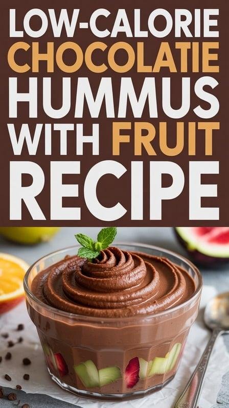 Low-Calorie Chocolate Hummus with Fruit