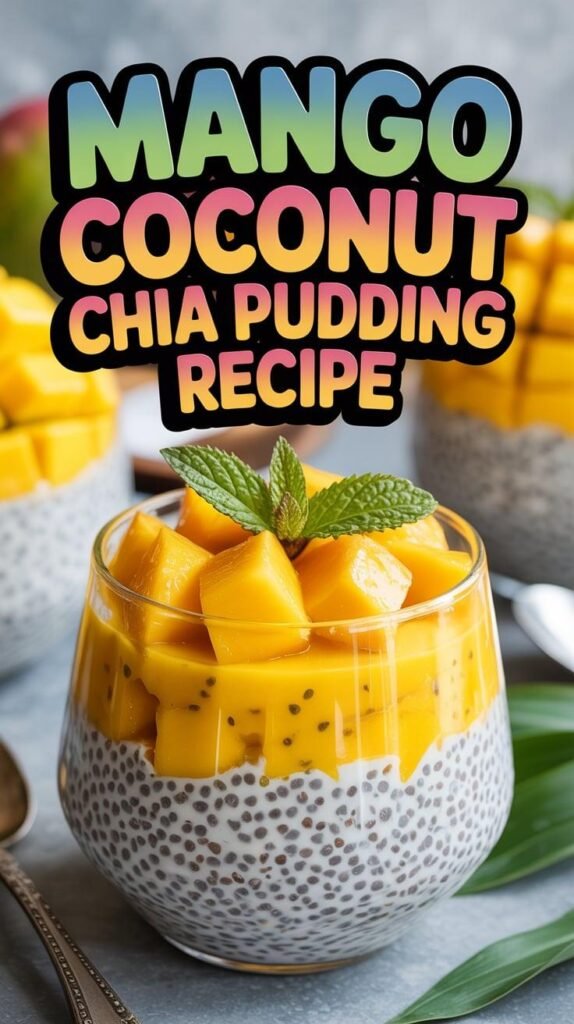 Mango Coconut Chia Pudding