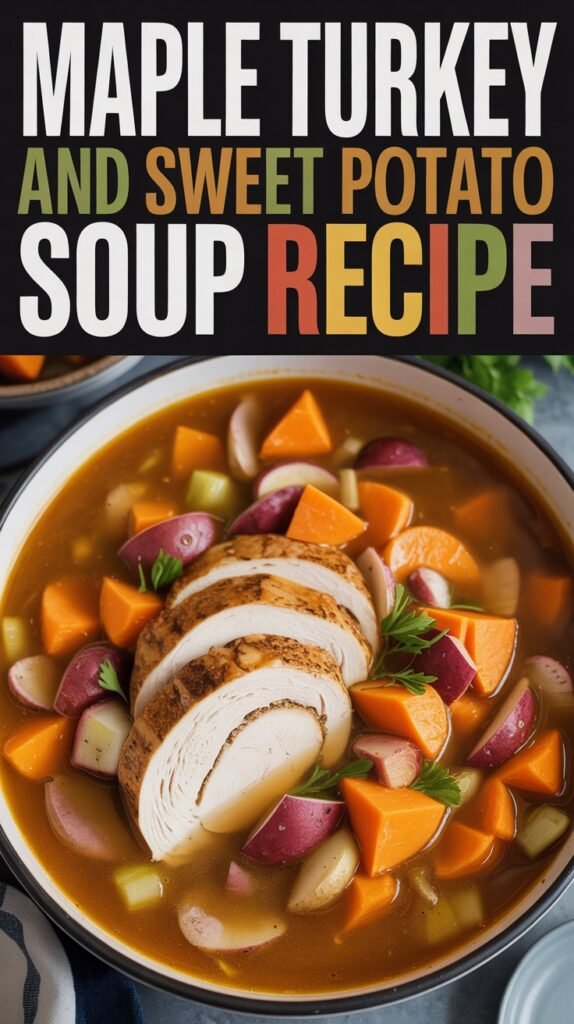 Maple Turkey and Sweet Potato Soup