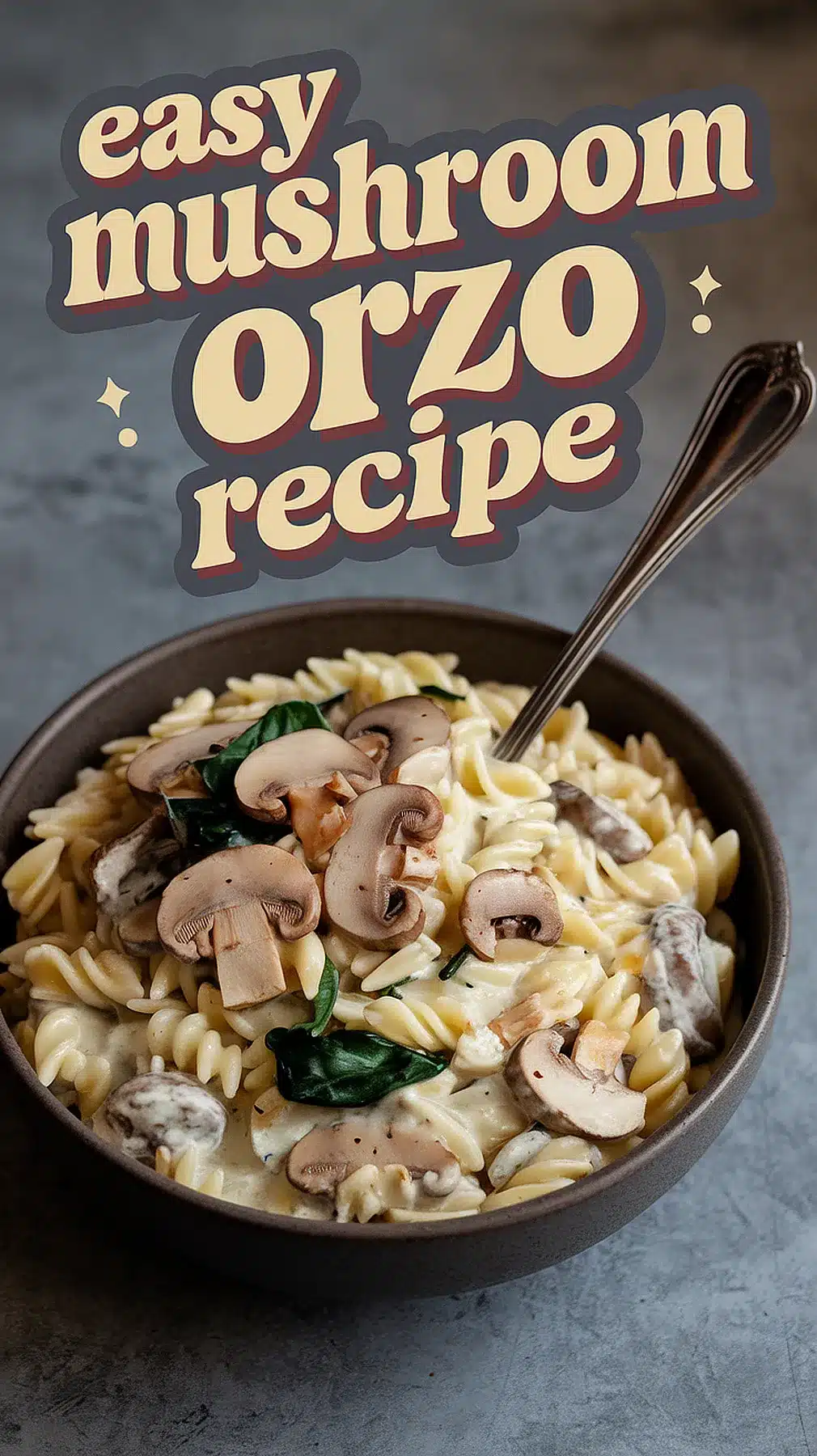 Mushroom Orzo