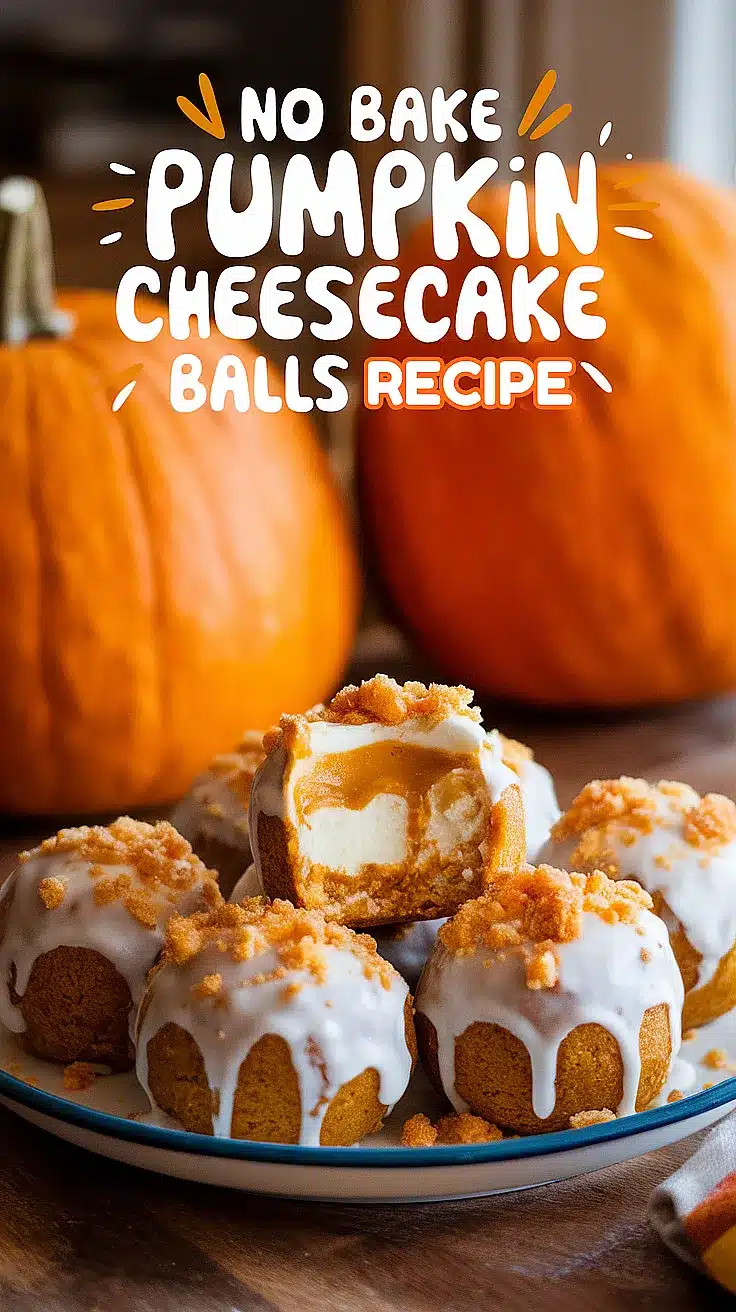 No Bake Pumpkin Cheesecake Balls