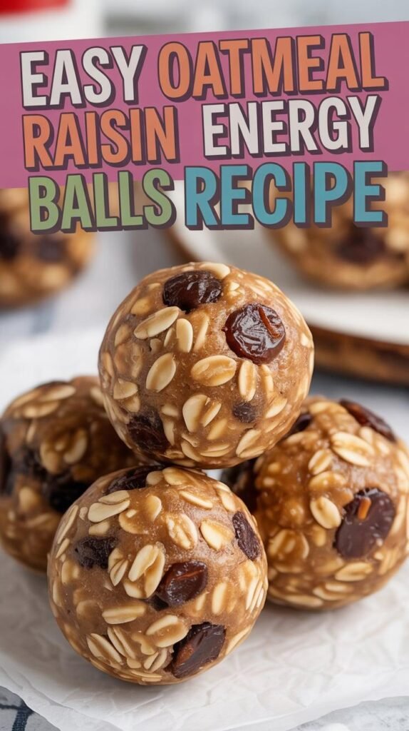 Oatmeal Raisin Energy Balls