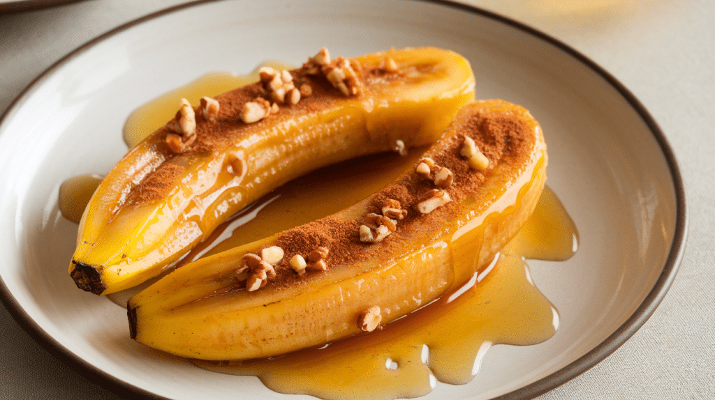 Caramelized Bananas with Honey Drizzle