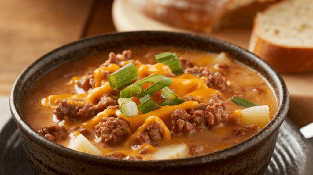 Cheeseburger Soup