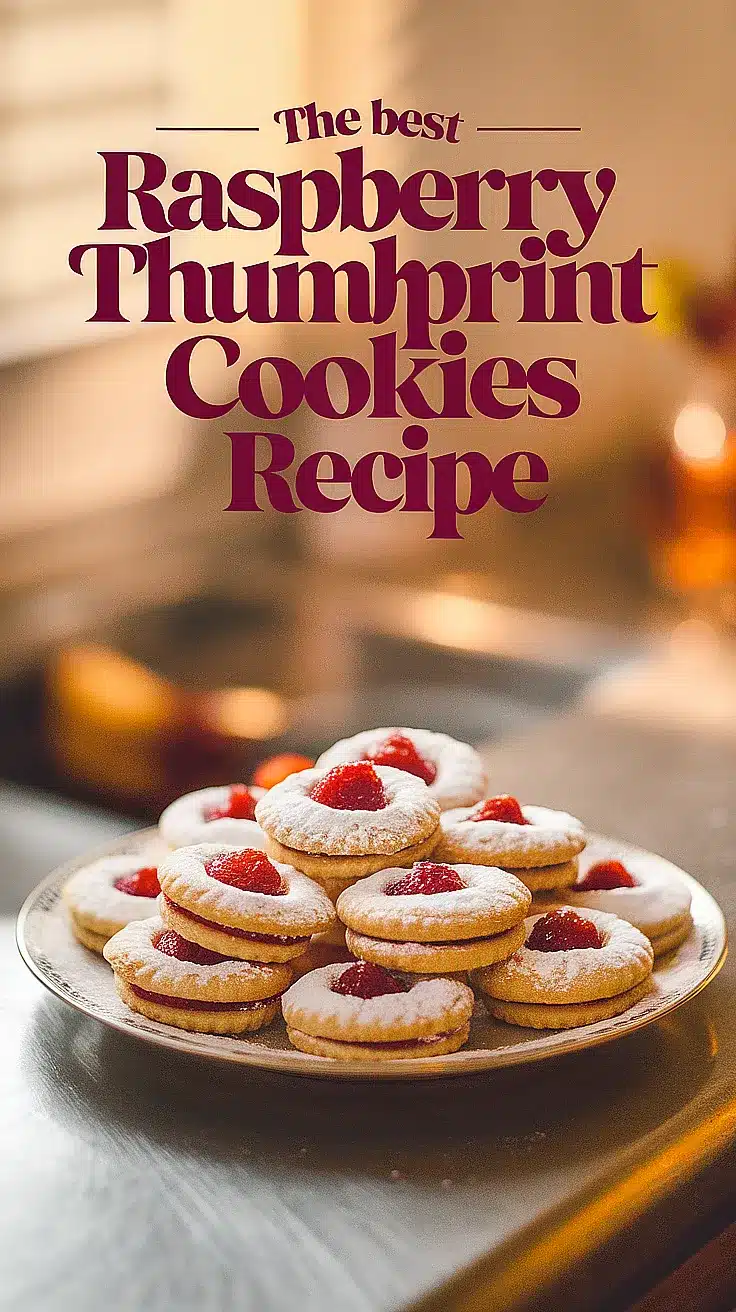 Raspberry Thumbprint Cookies