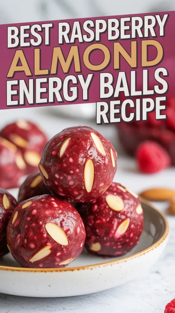Raspberry Almond Energy Balls