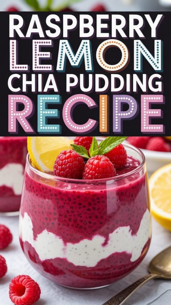 Raspberry Lemon Chia Pudding