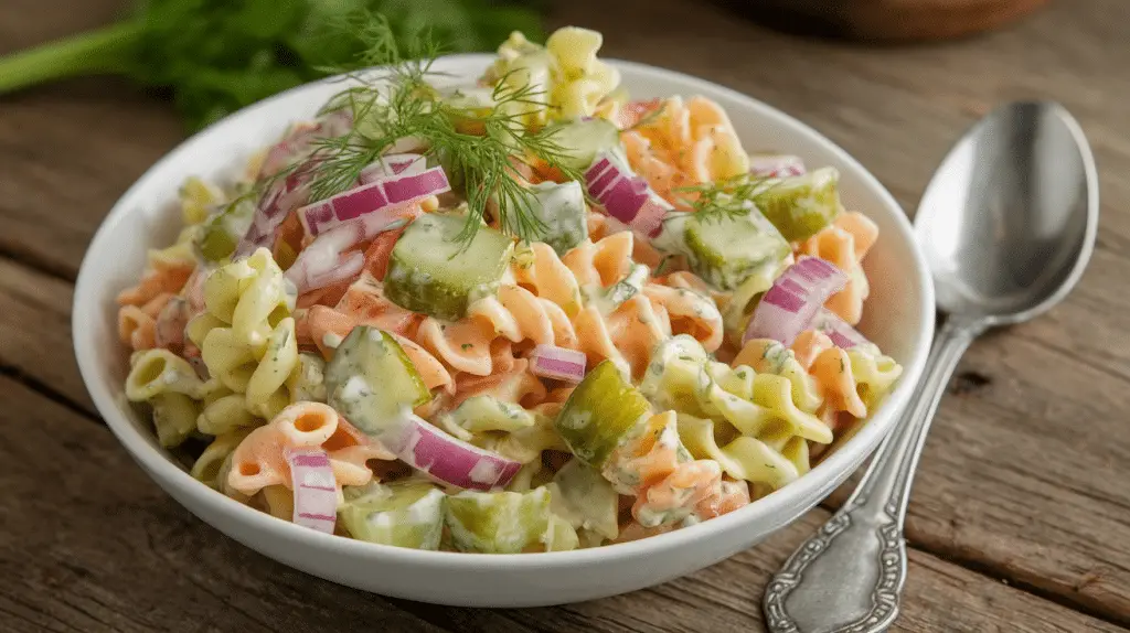 Dill Pickle Pasta Salad