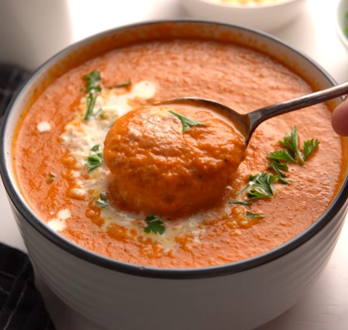 Roasted Red Pepper Soup Recipe