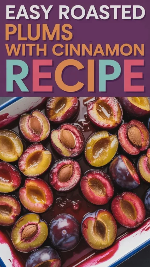 Roasted Plums with Cinnamon