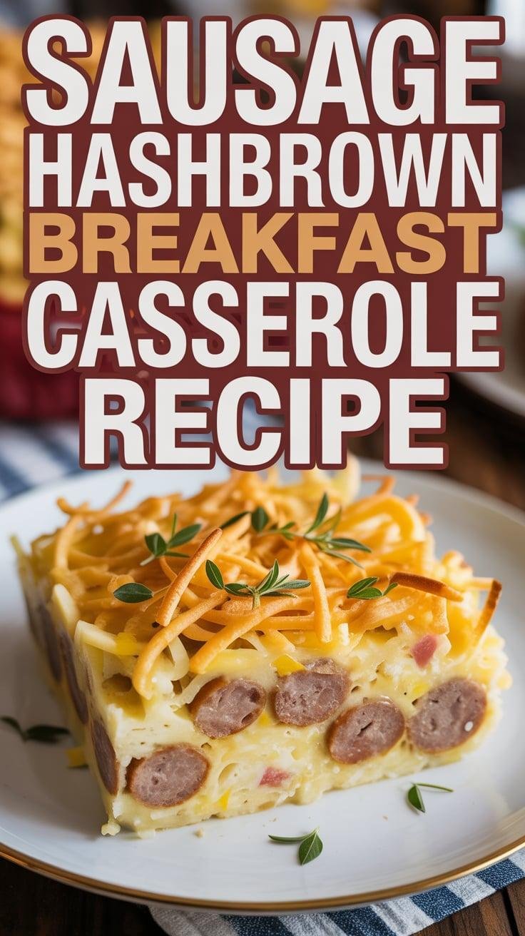 Sausage Hashbrown Breakfast Casserole