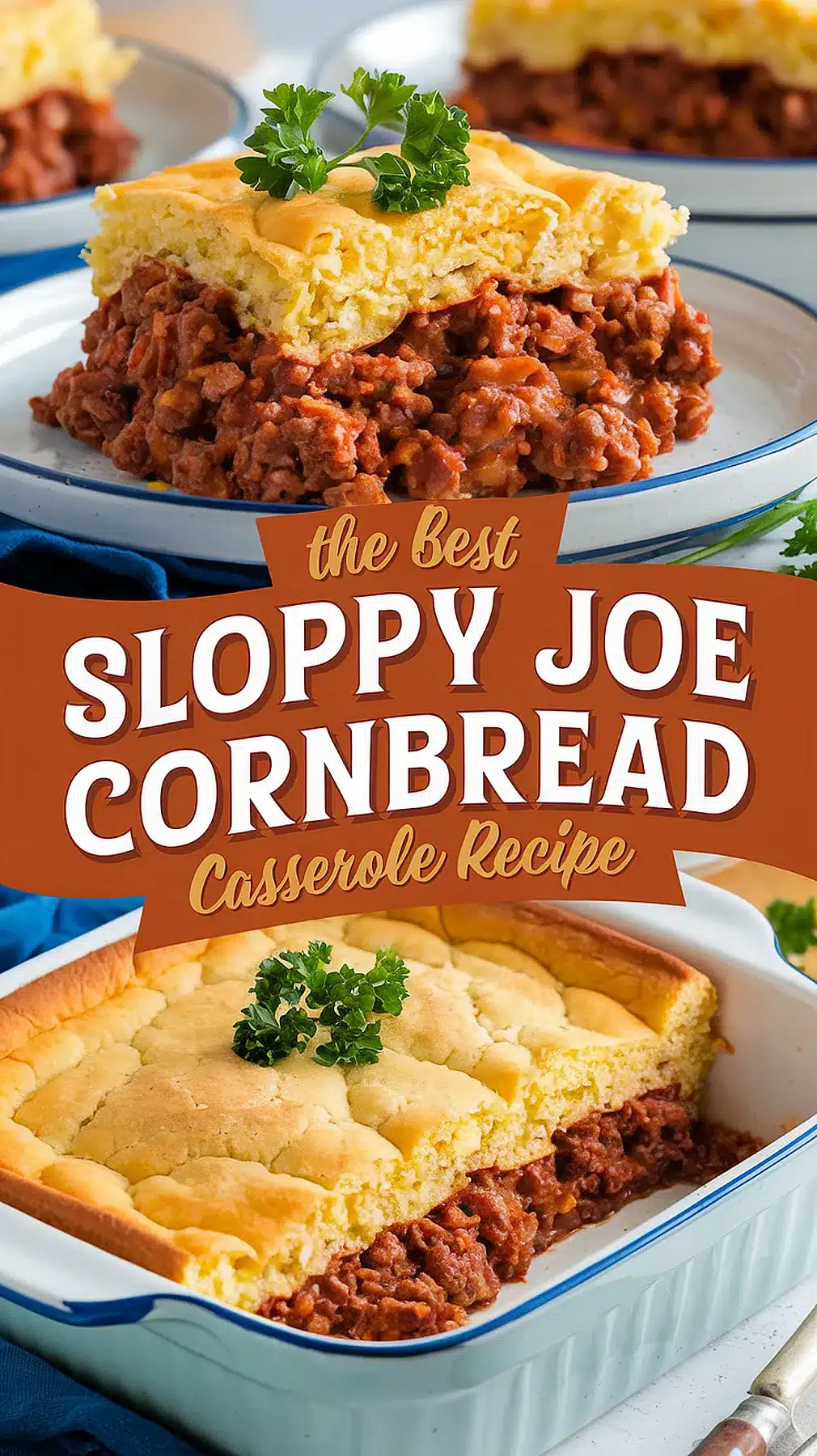 Sloppy Joe Cornbread Casserole