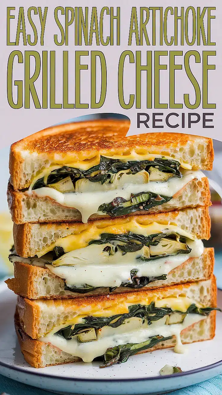 Spinach Artichoke Grilled Cheese