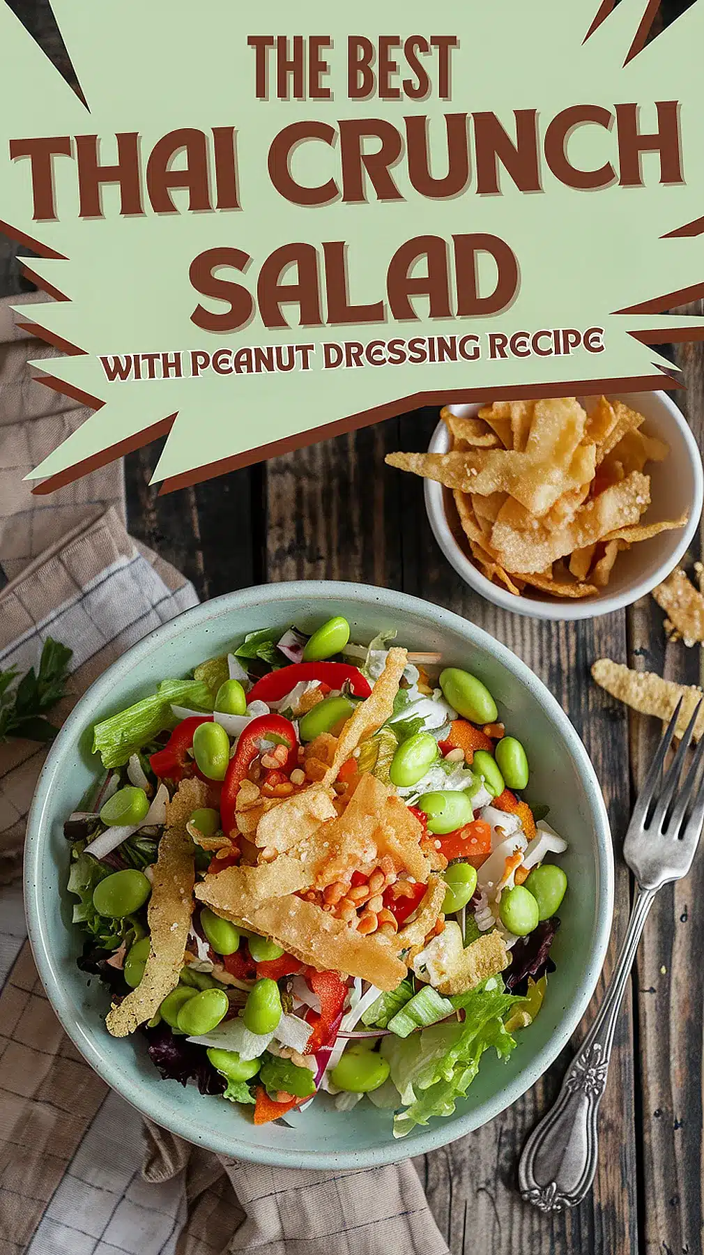 Thai Crunch Salad with Peanut Dressing