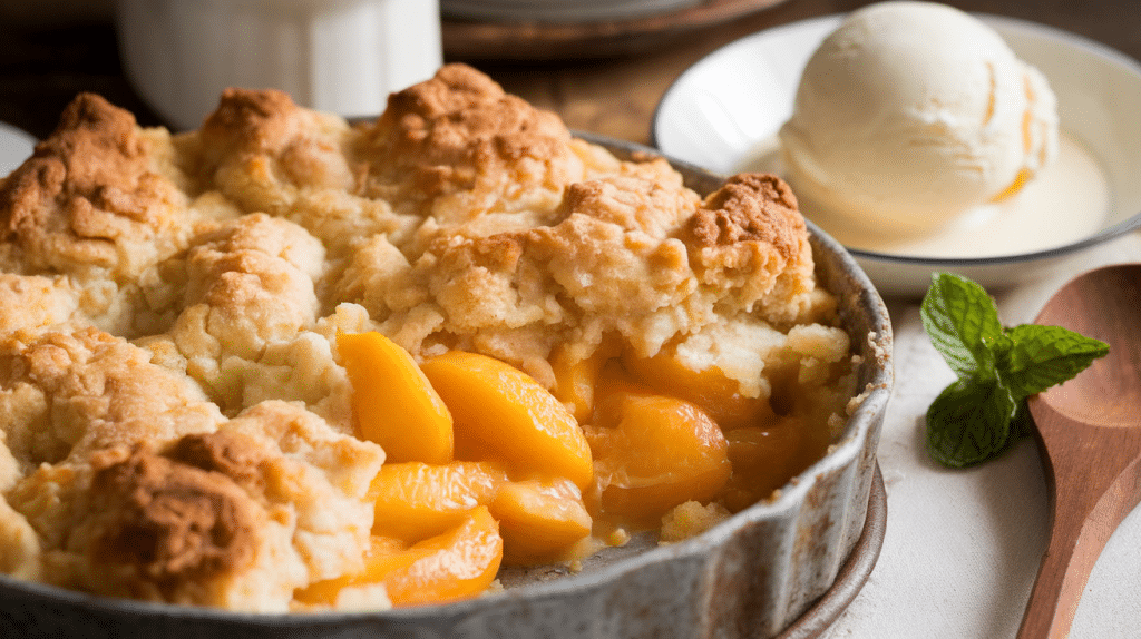 Bisquick Peach Cobbler