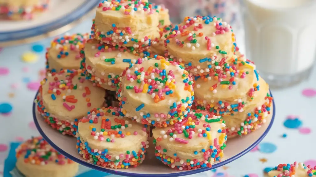 Funfetti Shortbread Bites