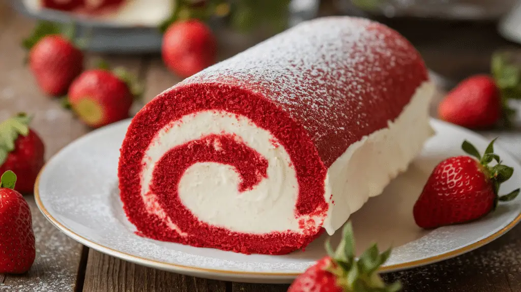 Red Velvet Cake Roll Recipe