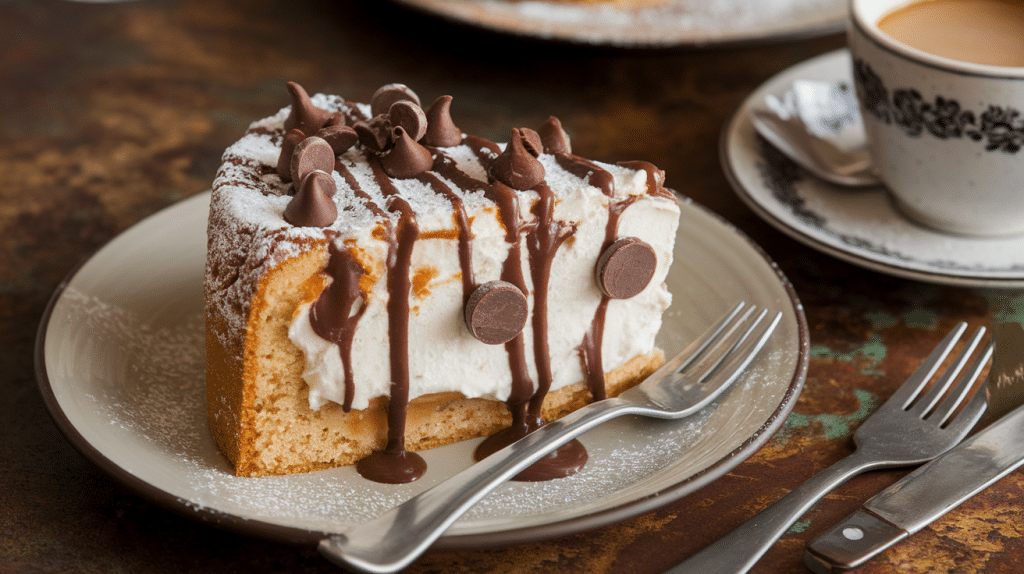 Cannoli Poke Cake