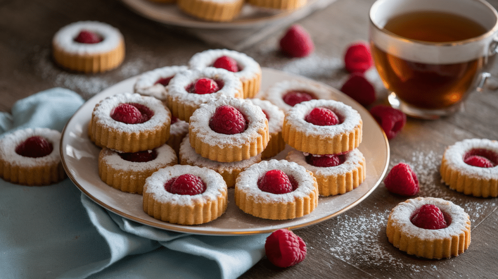 Raspberry Thumbprint Cookies