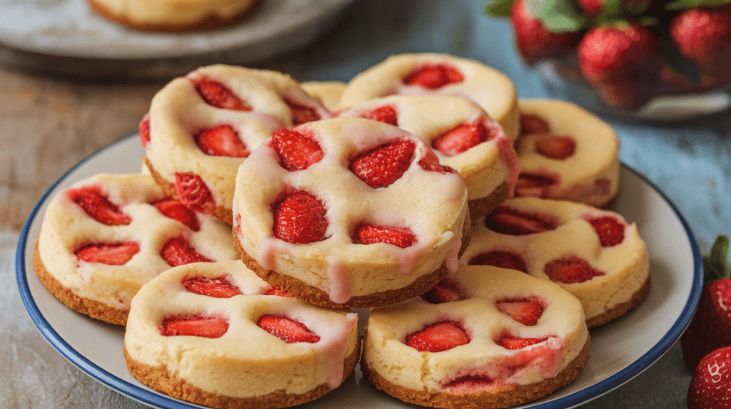 Strawberry Cheesecake Cookies