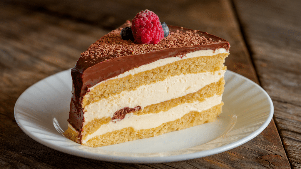 Boston Cream Pie Poke Cake