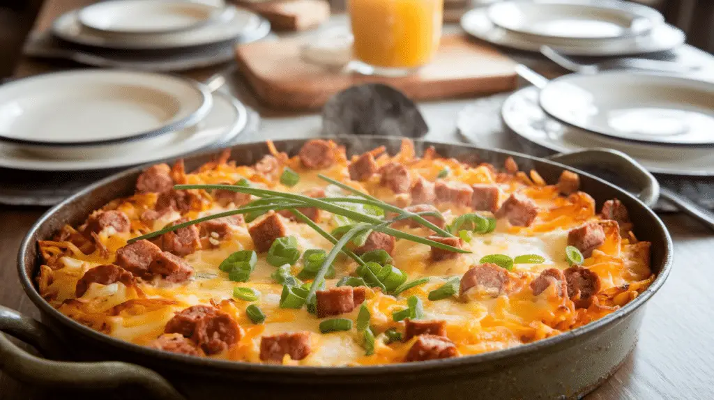 Sausage Hashbrown Breakfast Casserole